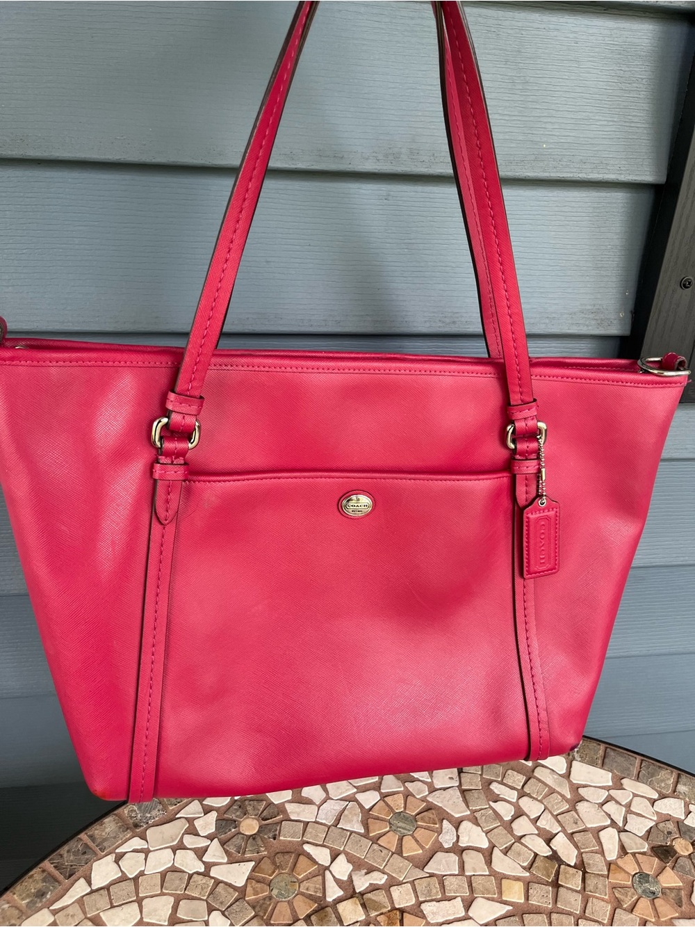 Coach Leather Tote Bag